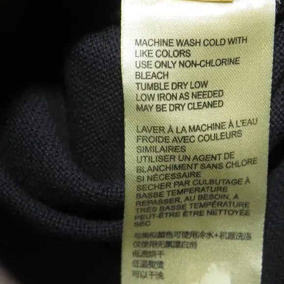 Free People Navy Mixed Media Light Magic Henley Balloon Sleeve Top - Picture 12 of 12